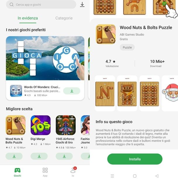 Scaricare giochi gratis da store alternativi