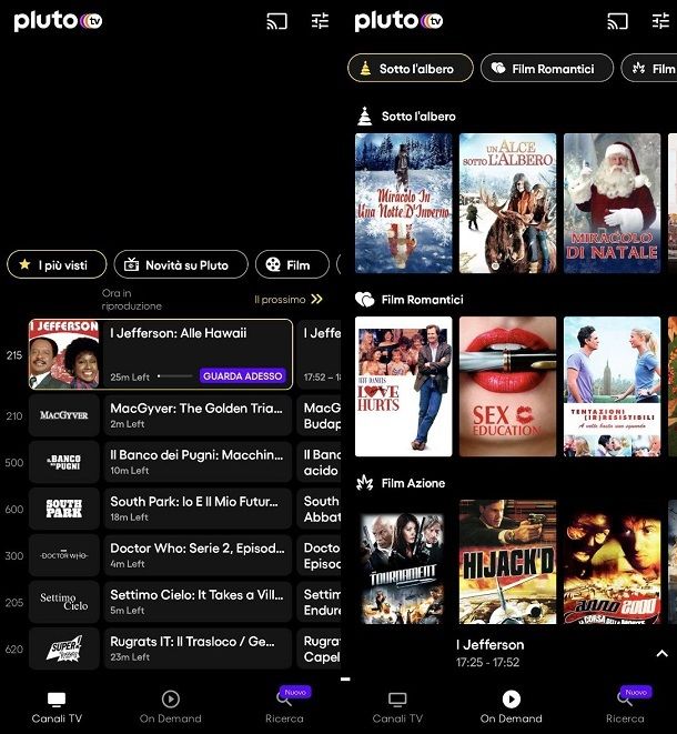 Altre app per vedere film gratis su Android Pluto TV