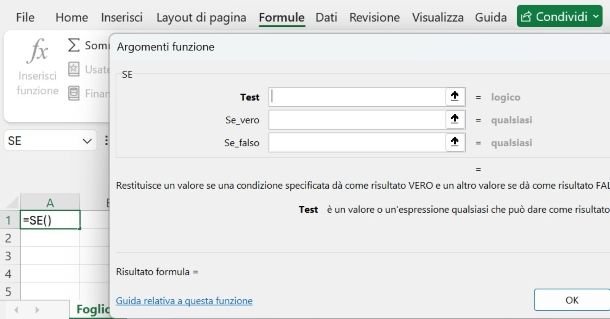Argomenti Excel