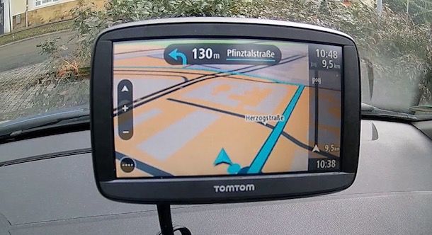 Foto di un navigatore TomTom