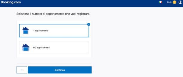 Affittare appartamento su Booking