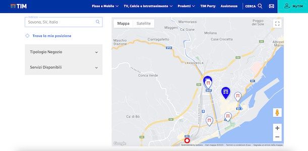Cambio SIM TIM in negozio