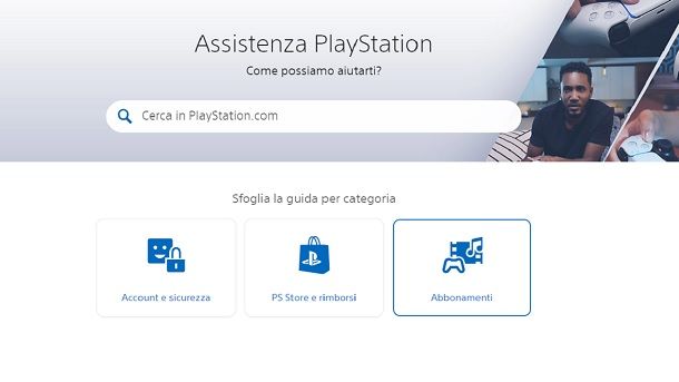 Assistenza PlayStation In caso di problemi