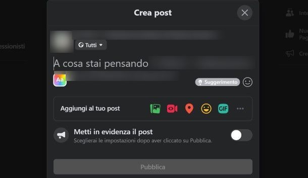 Come pubblicare un post su una pagina Facebook