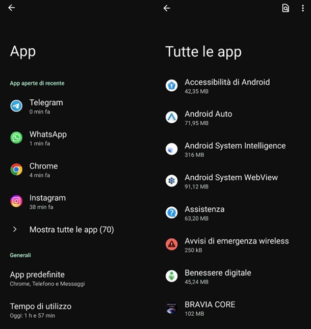 Controlla app installate smartphone