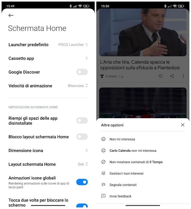 Come attivare Google Discover su Android