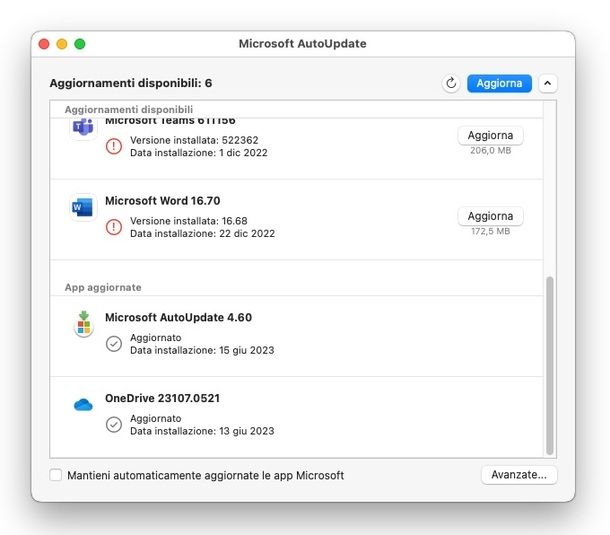 Microsoft AutoUpdate macOS