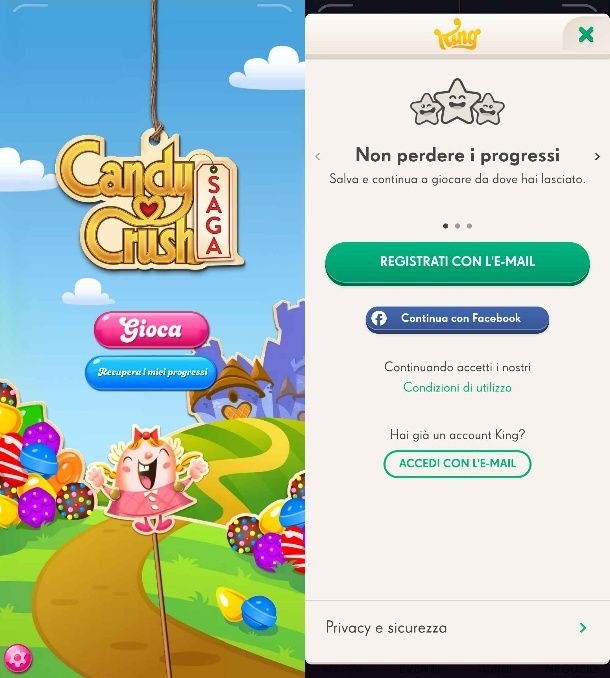 Come recuperare livelli Candy Crush Saga