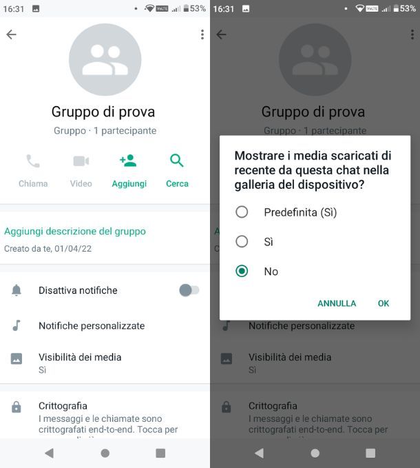 Pulizia automatica WhatsApp