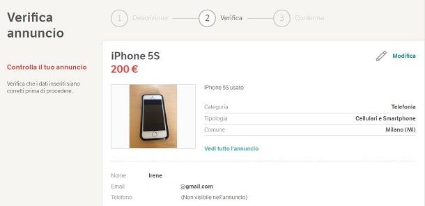 Annuncio subito