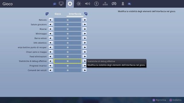 Come vedere il ping su Fortnite PS4