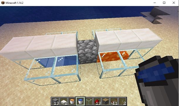 Coprire acqua Minecraft