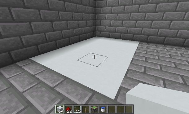 Costruzione base doccia Minecraft
