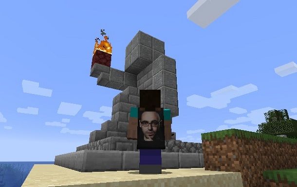 Esempio statua Minecraft