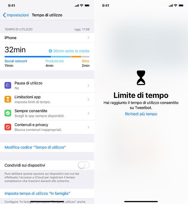 Blocco app iPhone