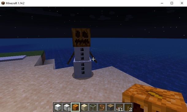 Golem di neve Minecraft