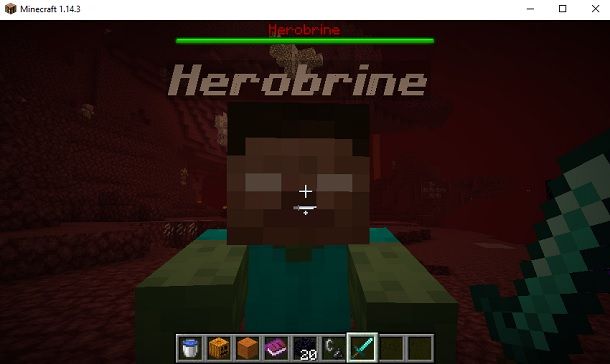 Herobrine evocato