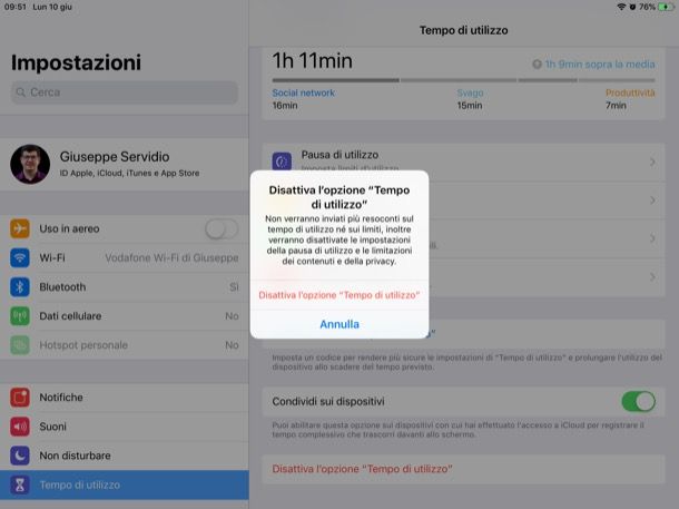 Restrizioni iPad