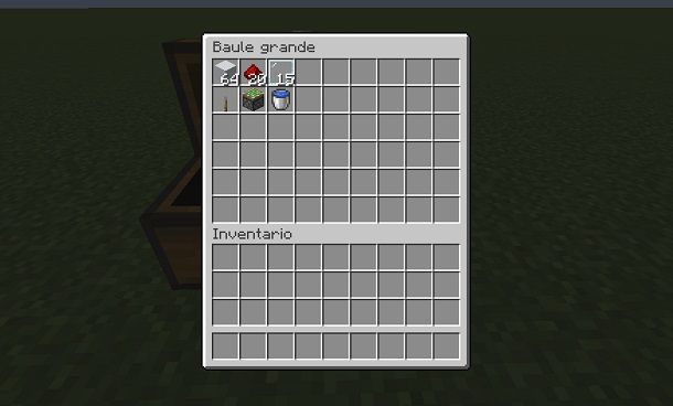 Materiali per costruire la doccia su Minecraft