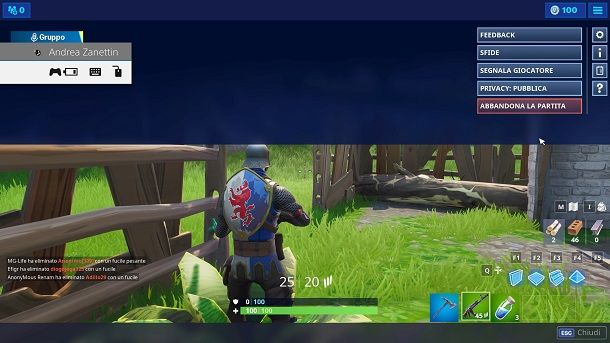 Mouse Tastiera Fortnite PS4