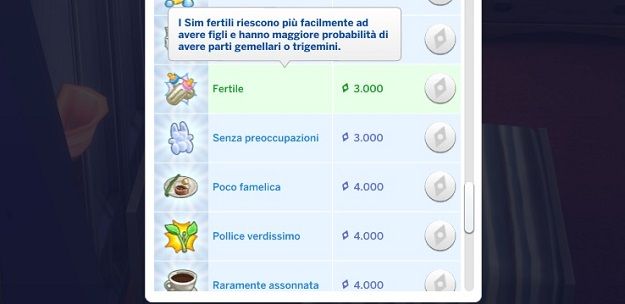 Negozio dei premi The Sims 4