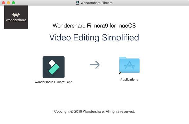 Installazione Filmora su Mac