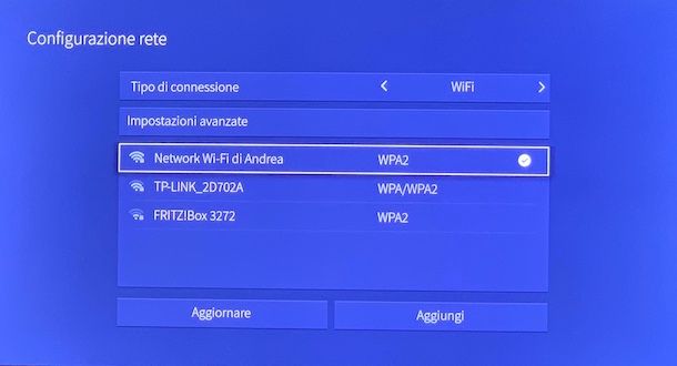 Connessione TV a Internet