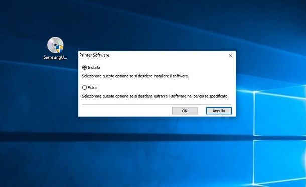 Samsung installazione driver con eseguibile