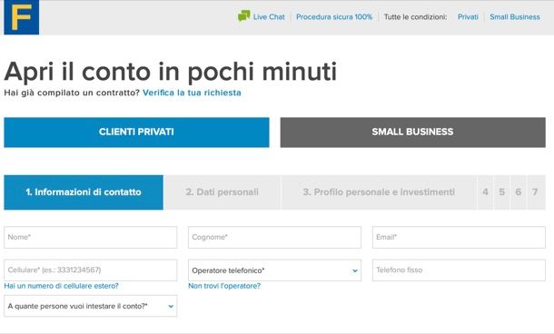 Conto Fineco online