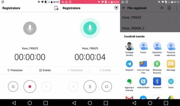 Registratore di Android