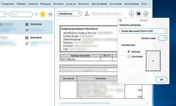 Stampa in PDF con AssoInvoice