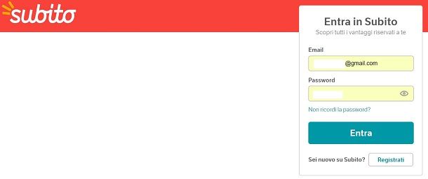Subito login