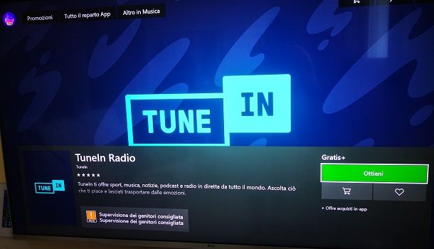 TuneIn Radio Xbox
