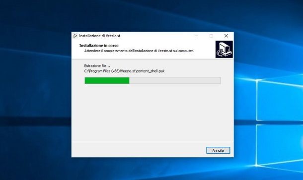 Veezie installazione su Windows