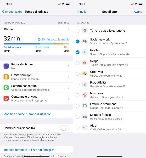 Blocco app iPhone
