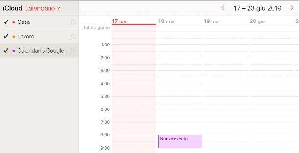 Come sincronizzare Google Calendar con iCloud