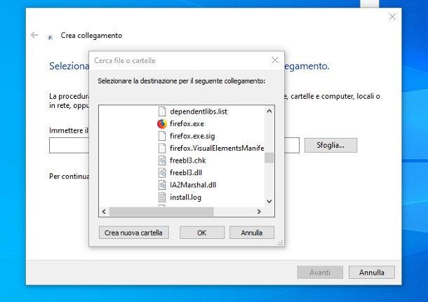 Come mettere un programma sul desktop di Windows 10