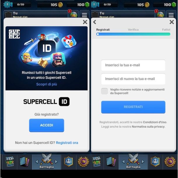 Creare Supercell ID