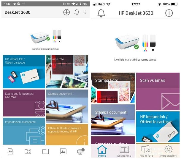 Come vedere livello inchiostro stampante HP da smartphone e tablet