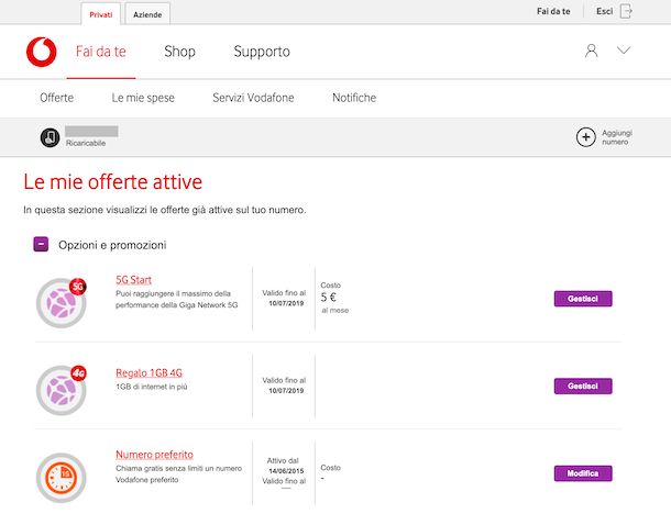 Vodafone area Fai da te