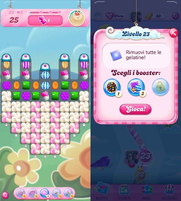 Sbloccare livelli Candy Crush saga gratuitamente