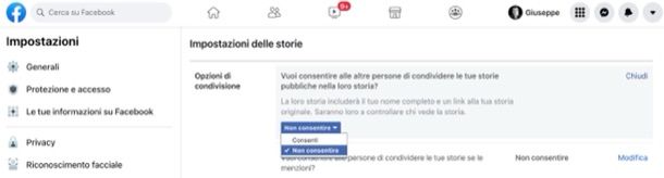 Come impedire la condivisione di post su Facebook