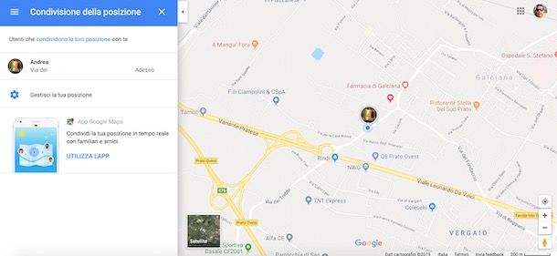 Google Maps da computer