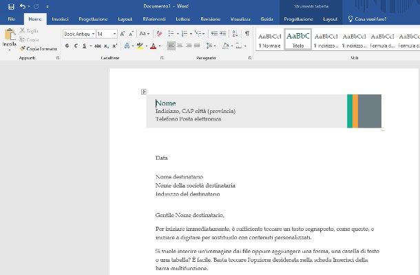 Come scrivere una lettera al computer Windows