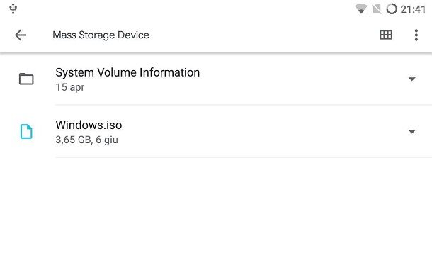 Come leggere la chiavetta USB su tablet Android