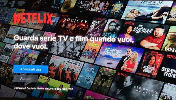 Come abbonarsi a Netflix su TV