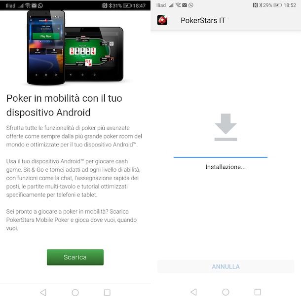 PokerStars su Android