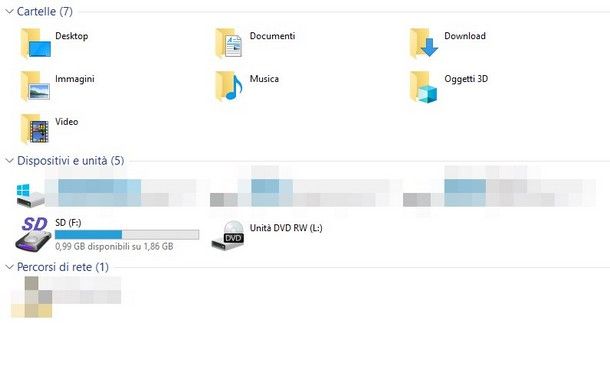 Come usare scheda SD su PC - Gestire file