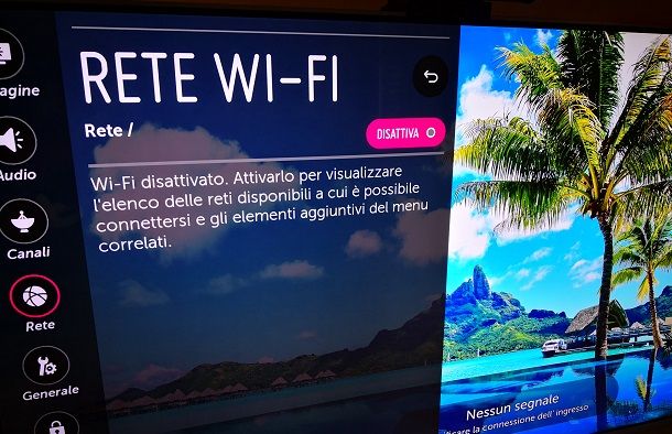 Come scollegare Smart TV dal WiFi