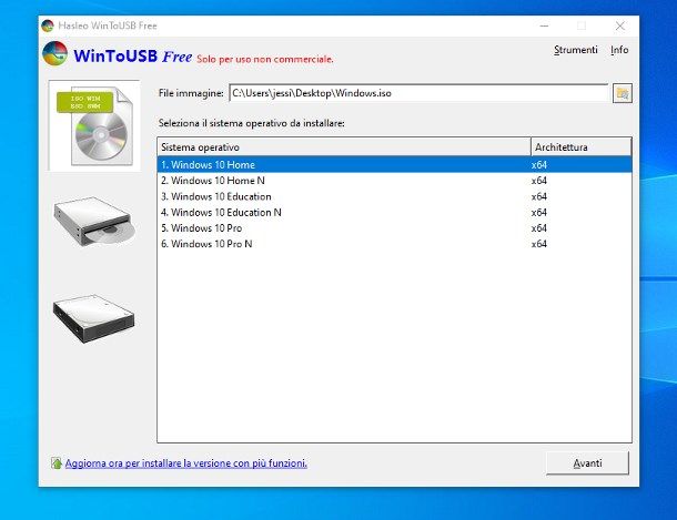 Come installare Windows 10 su SSD esterno